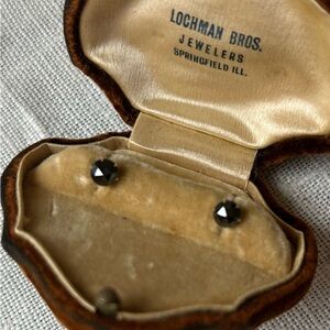 14k 1ct Natural Black Diamond Studs